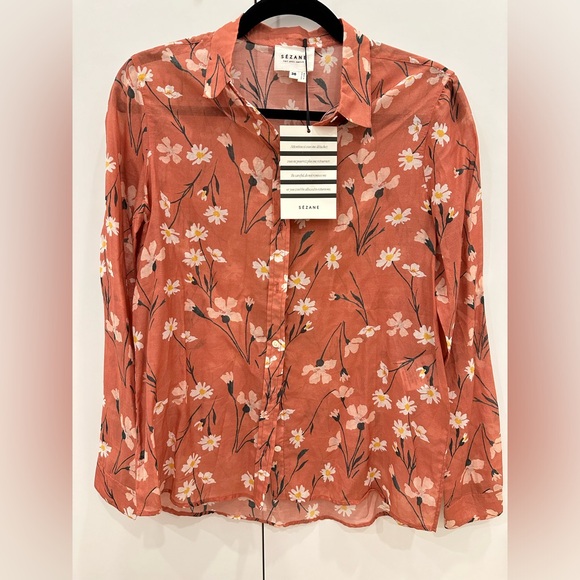 Sezane Pierro Daisy Flowers size 36 - Picture 3 of 5